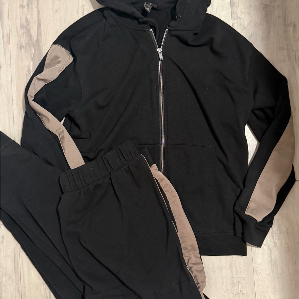 Banana Republic Black Zip-Up set